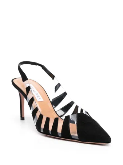 Aquazzura Hot Rumor Sling 105 Pumps In Black