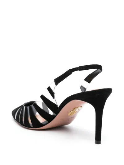 Aquazzura Hot Rumor Sling 105 Pumps In Black