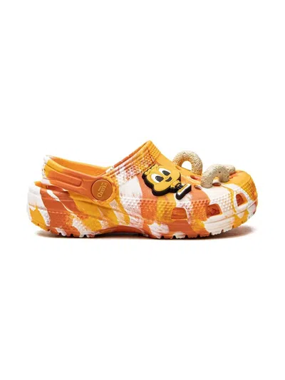 Crocs Classic "honey Nut Cheerios" Clogs In Orange