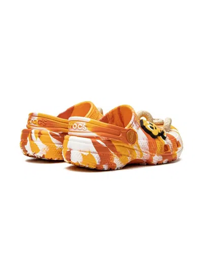 Crocs Classic "honey Nut Cheerios" Clogs In Orange