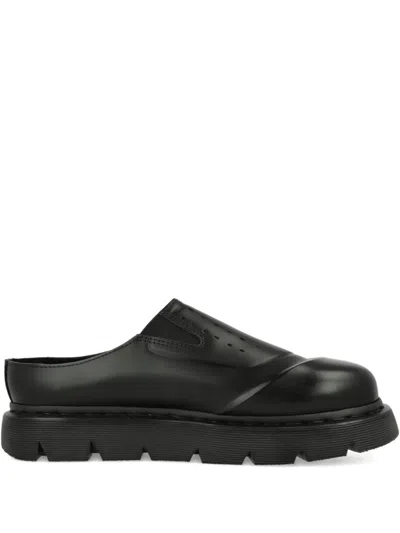 Dr. Martens Vent Xx02 Leather Slippers In Black