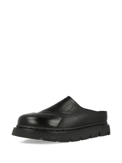 Dr. Martens Vent Xx02 Leather Slippers In Black