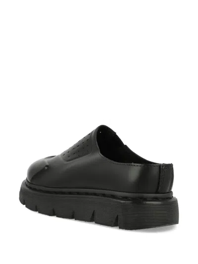 Dr. Martens Vent Xx02 Leather Slippers In Black