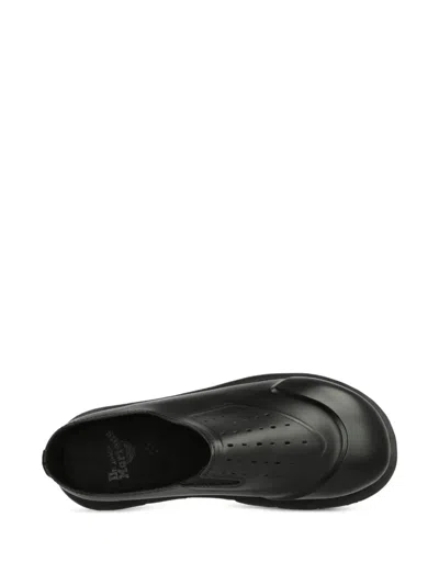 Dr. Martens Vent Xx02 Leather Slippers In Black