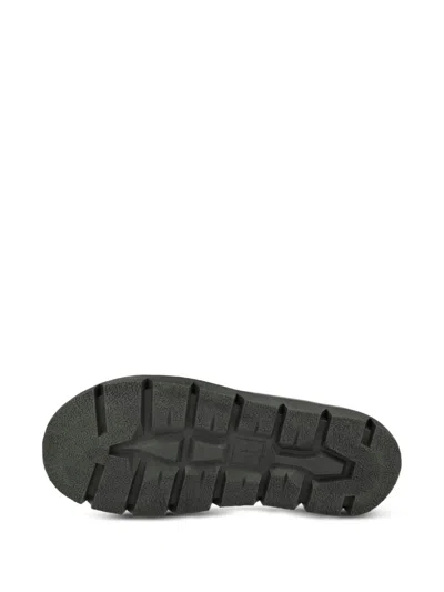 Dr. Martens Vent Xx02 Leather Slippers In Black