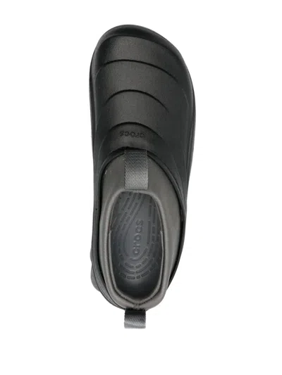Crocs Black Rubber Echo Storm Slip Ons In Black