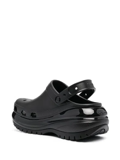 Crocs Perforated Platform Clogs In Black