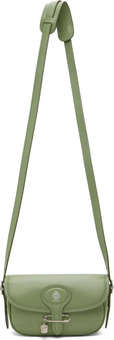 Bally Beckett Safety-pin Detail Mini Bag In Green