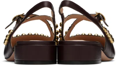 Bally Rina High Heel Sandals In U8h0 - Bitter Chocol