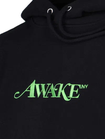 Awake Ny Logo Hoodie In Black