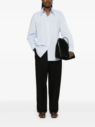 Totême Toteme Women Organic Cotton Shirt In Blau