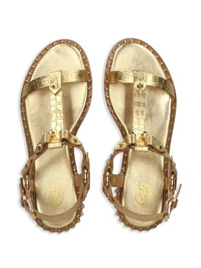 Ash Patsy Bis Studded Leather Sandals In Burgundy