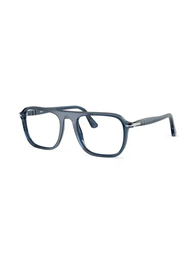 Persol Jacques Brille Mit Oversized-gestell In Blau