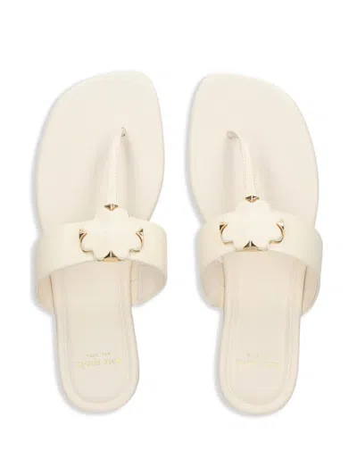 Kate Spade Flower Thong Sandals In Nude
