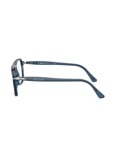 Persol Jacques Brille Mit Oversized-gestell In Blau