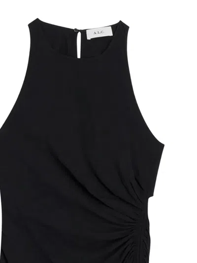 A.l.c Rue Linen Mini Dress In Black