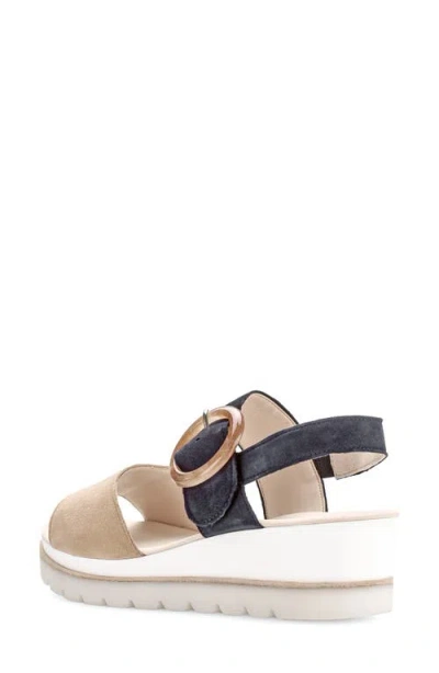 Gabor Strappy Wedge Sandal In Multi