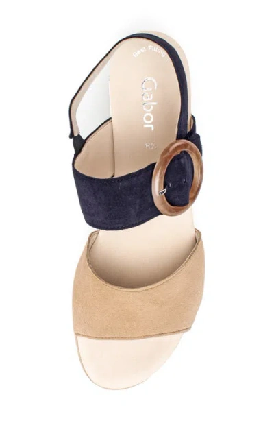 Gabor Strappy Wedge Sandal In Multi