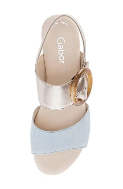 Gabor Strappy Wedge Sandal In Multi