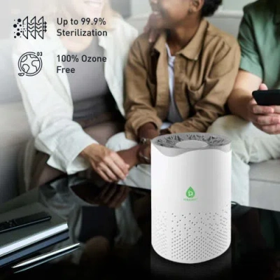 Pursonic Usb Aroma Diffuser & True Hepa Air Purifier Bundle In White