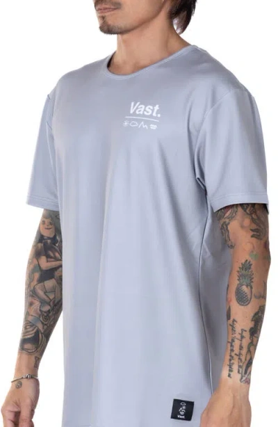 Vast Aqua Terra Elements Performance T-shirt In Heather Grey