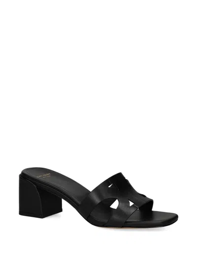 Kate Spade 60mm Double K Mules In Black