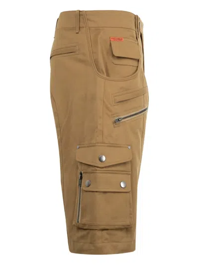 Martine Rose Khaki Utility Shorts In Green