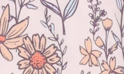 Copper Pearl Flora Zip-up Footie In Light Beige