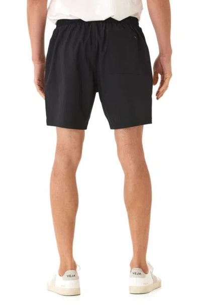 Threads 4 Thought Essential Flat Front Stretch Drawstring Shorts In Black