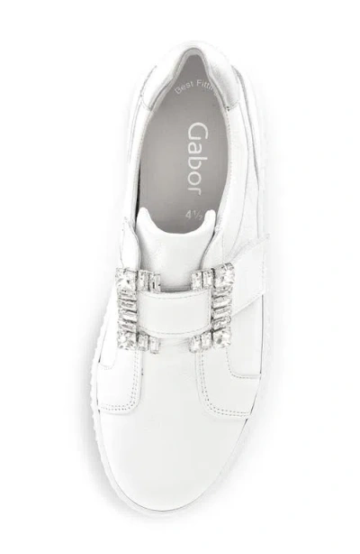Gabor 43.338 Platform Sneaker In White