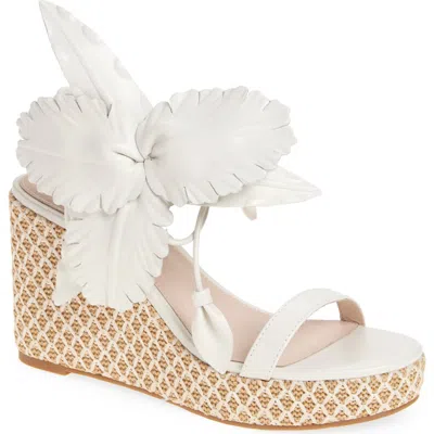 Cecelia New York Lily Platform Wedge Sandal In Alabaster Multi