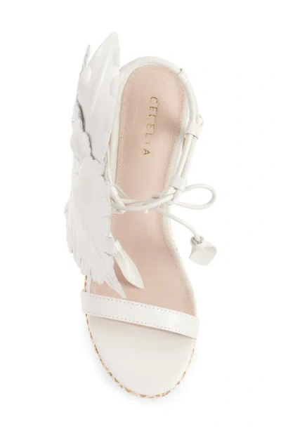 Cecelia New York Lily Platform Wedge Sandal In Alabaster Multi