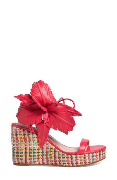 Cecelia New York Lily Platform Wedge Sandal In Pink Multi