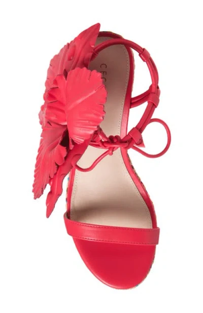 Cecelia New York Lily Platform Wedge Sandal In Pink Multi