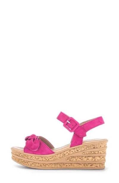 Gabor 44.653 Platform Wedge Sandal In Pink