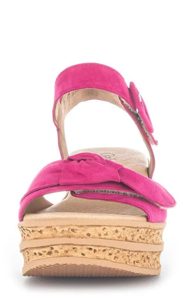 Gabor 44.653 Platform Wedge Sandal In Pink