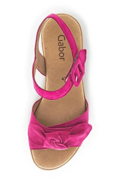Gabor 44.653 Platform Wedge Sandal In Pink