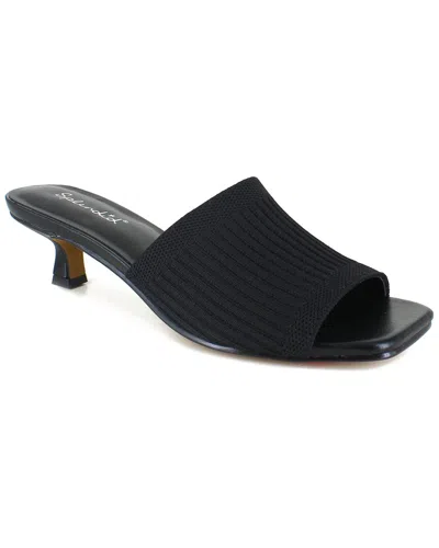 Splendid Hadley Kitten Heel Slide Sandal In Black