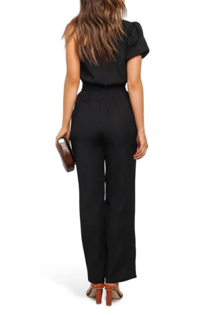 Petal And Pup Petal & Pup Lancey One Shoulder Jumpsuit In Black