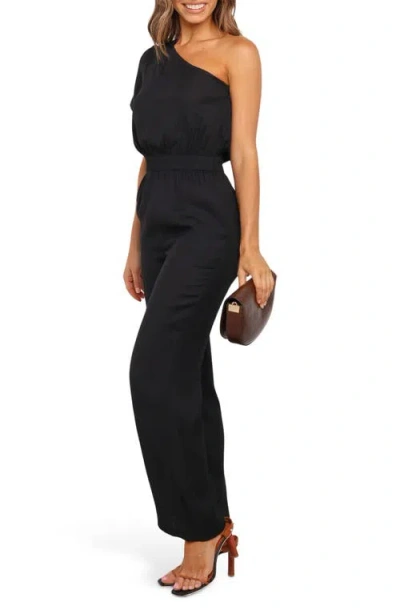 Petal And Pup Petal & Pup Lancey One Shoulder Jumpsuit In Black