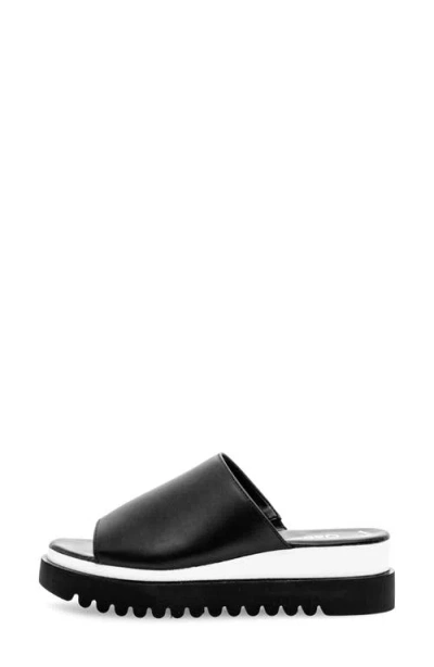 Gabor 44.613 Platform Slide Sandal In Black
