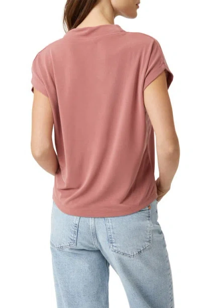 Mavi Jeans V-neck Modal Blend Top In Canyon Rose