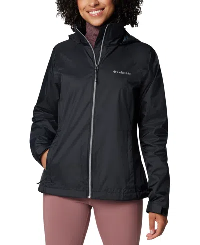 Columbia Women's Switchback Iv Hooded Packable Jacket In Black