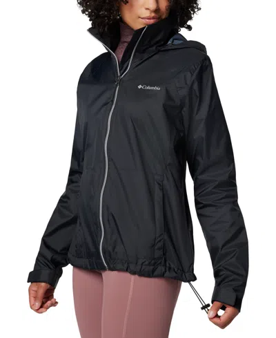 Columbia Women's Switchback Iv Hooded Packable Jacket In Black