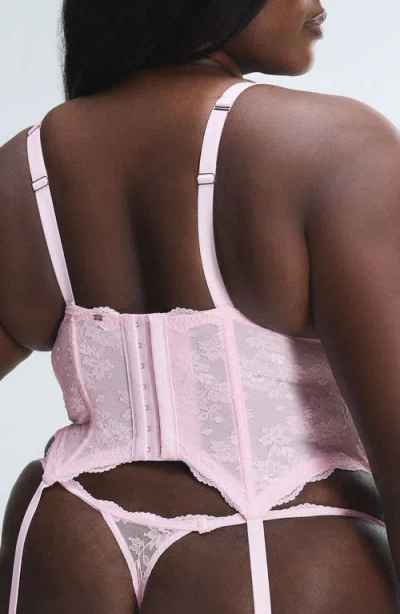 Savage X Fenty At First Sight Bustier In Velour Pink