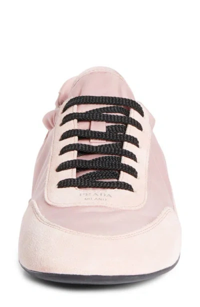 Prada Collapse Sneakers Elasticated Collar In Pesco