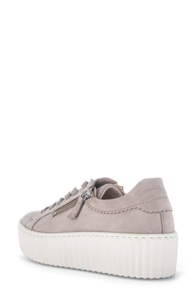 Gabor 43.200 Platform Sneaker In Neutral