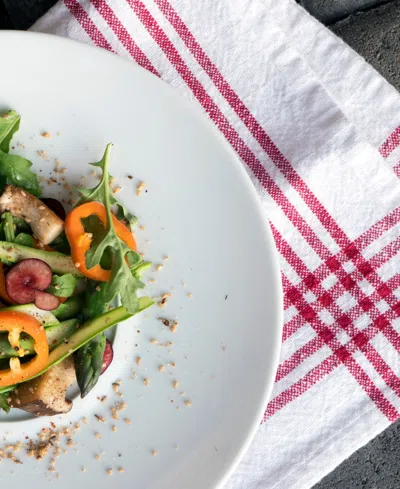 Kaf Home Lyon Napkins, Set Of 4 In Cherry