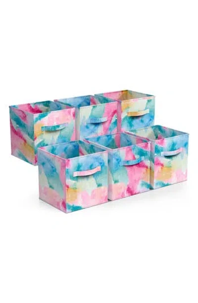 Sorbus 6-pack Collapsible Storage Cubes In Watercolor