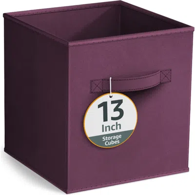 Sorbus Large Collapsible Storage Cube In Purple
